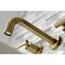 Kingston Brass KS8123CML Manhattan 2-Handle 8" Wall Mount Bathroom Faucet, Brass KS8123CML - alternate 2